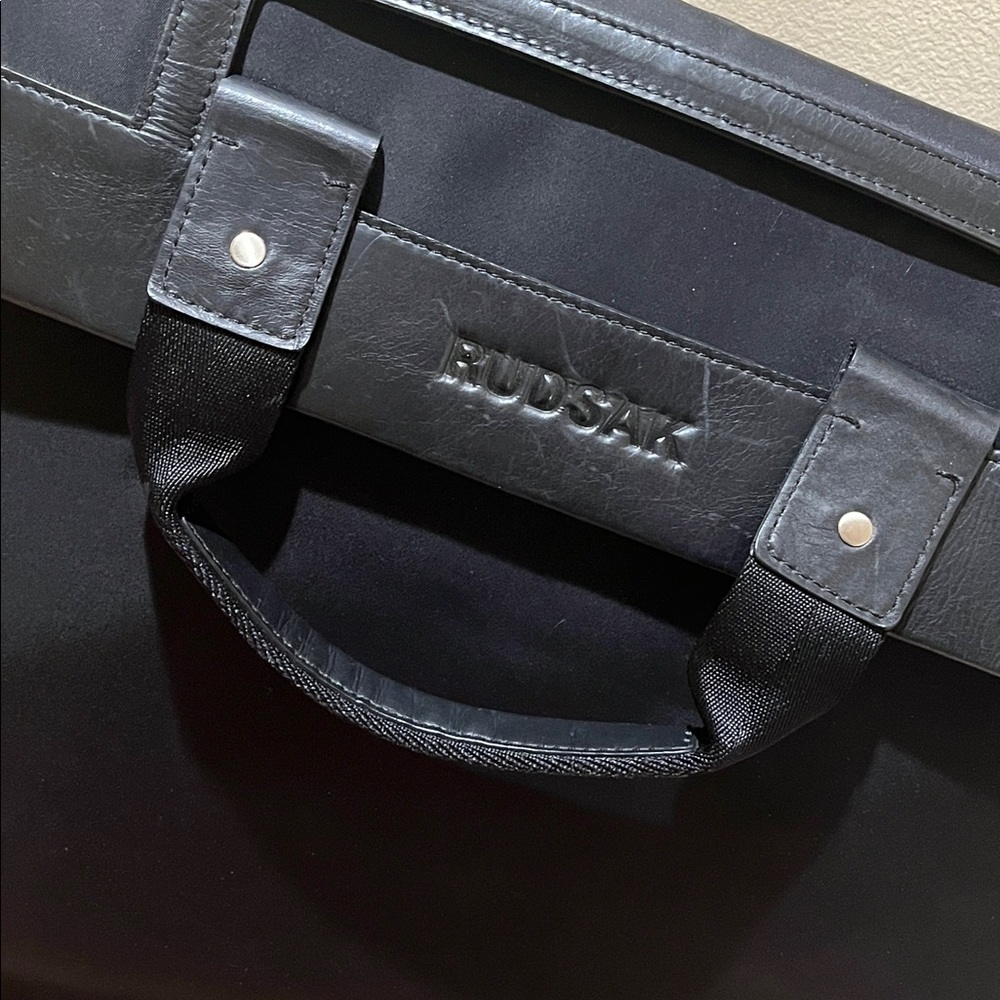 RUDSAK Black Laptop & Travel Bag — Leather Trim - Picture 2 of 6